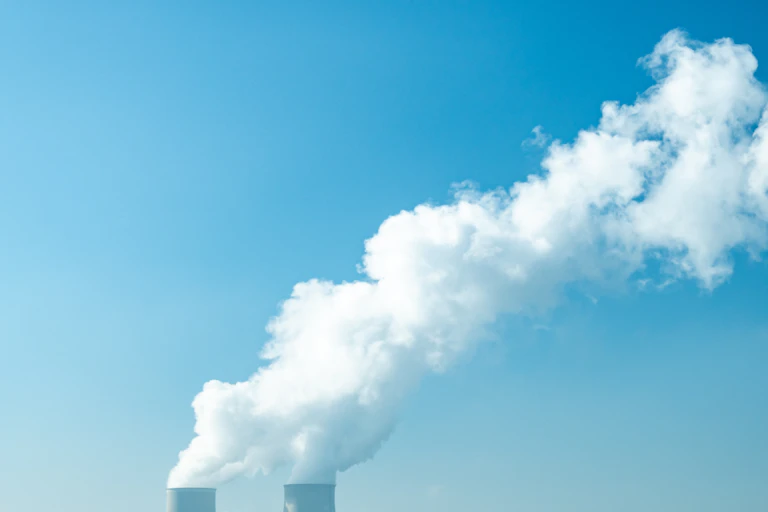 steam from nuclear reactors.