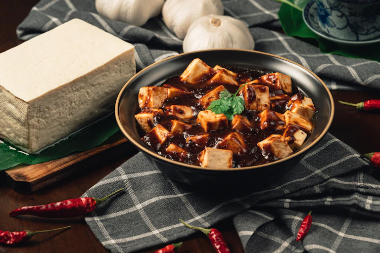 Photo d’un plat de tofu