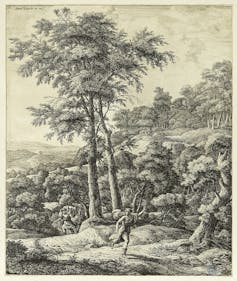 In highschool mobilizes an historic concept to know environmental disaster 2 Apollo and Daphne (Hollstein 126). Etching. Museum of Fine Arts of Paris