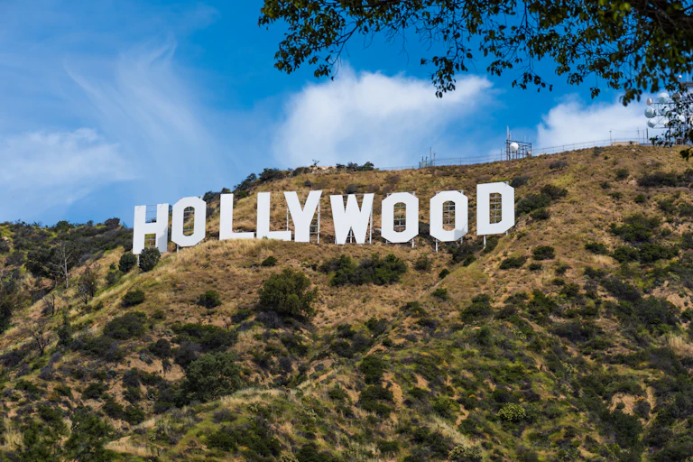 The Hollywood sign