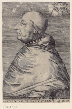 Retrato del papa Alejandro VI.