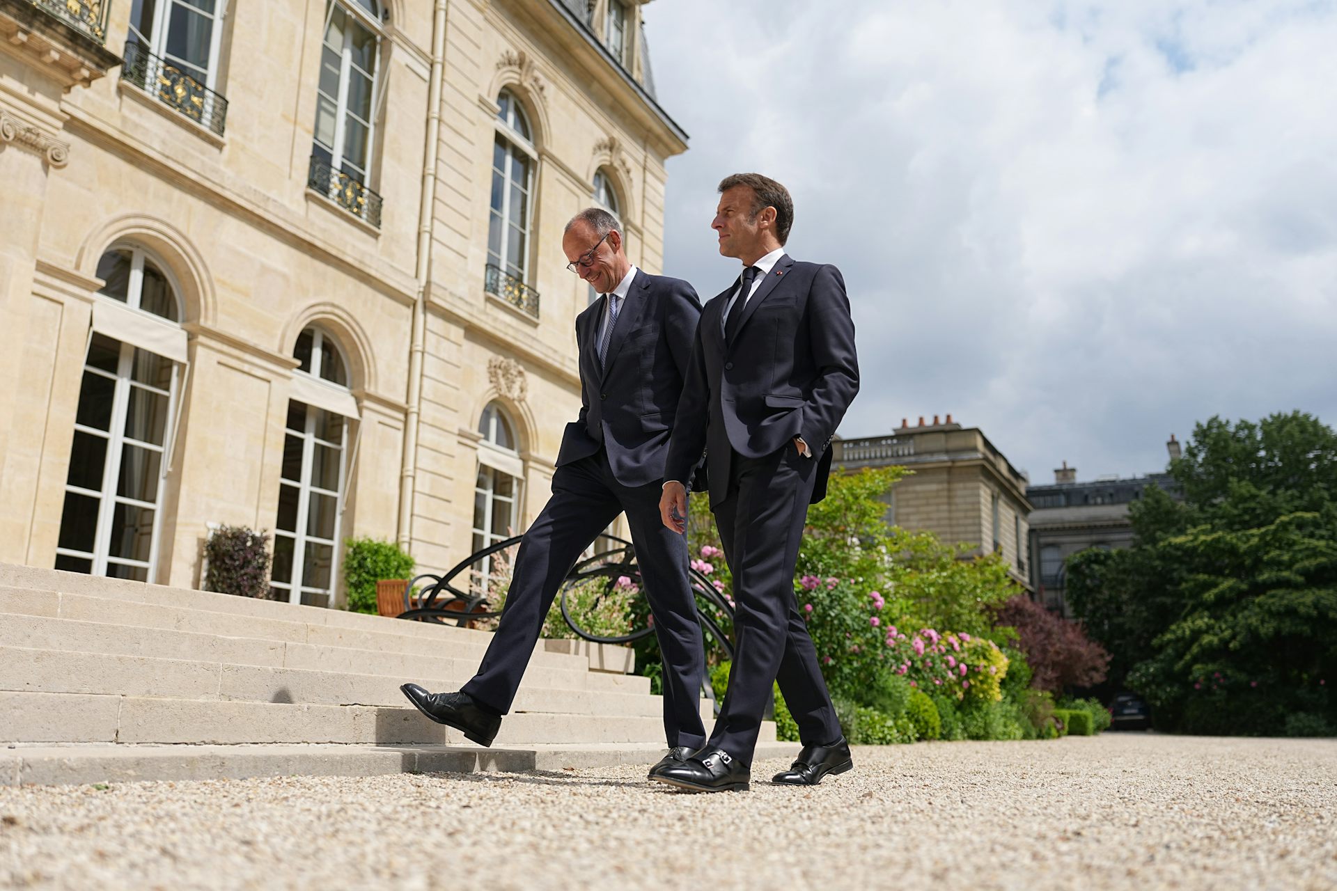 Friedrich Merz and Emmanuel Macron.
