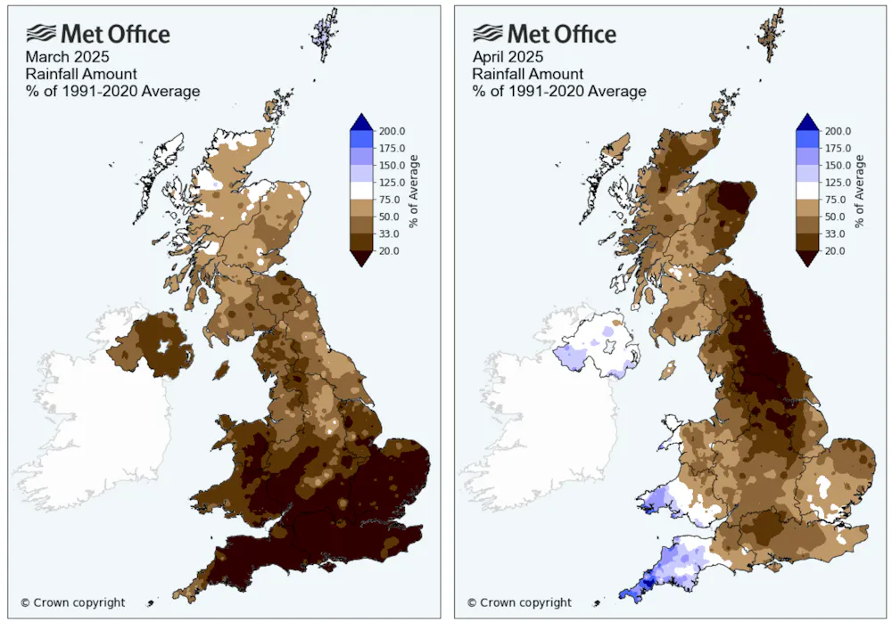 How the weather got ‘stuck’ over the UK – and produced an unusually dry ...