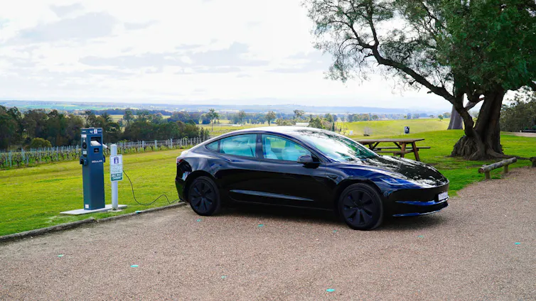 EV charging in rural area