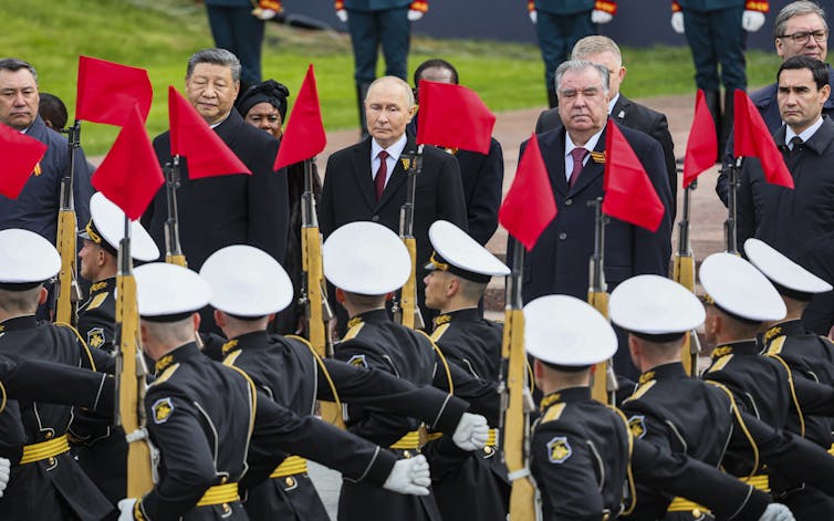Russia-China ties on complete show on Victory Day – however all isn't in addition to Putin is making out 1 Xi and Putin stood beside each other watching the Victory Day parade in Moscow.
