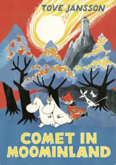 The 1955 cover of Comet in Moominland.