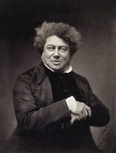 Retrato del escritor francés Alexandre Dumas (1802-1870)