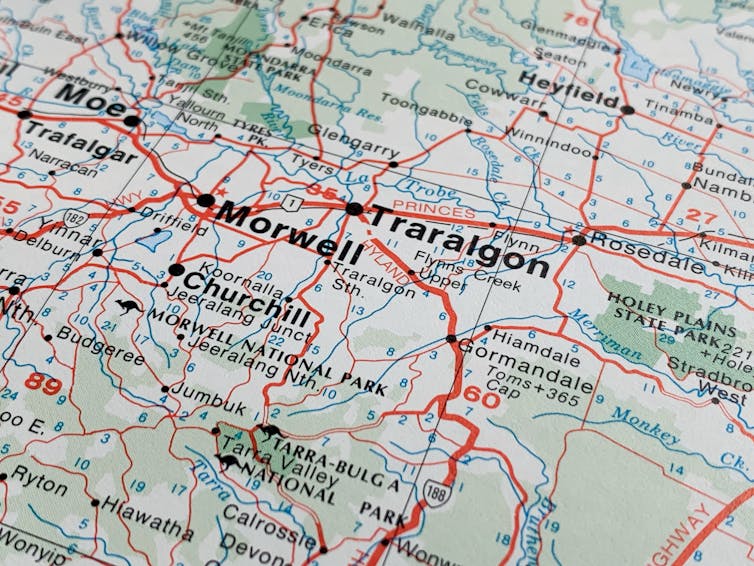 map of latrobe valley victoria.