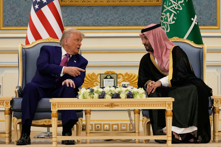 President Donald Trump and Saudi Crown Prince Mohammed bin Salman.