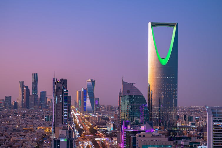 Riyadh city skyline.