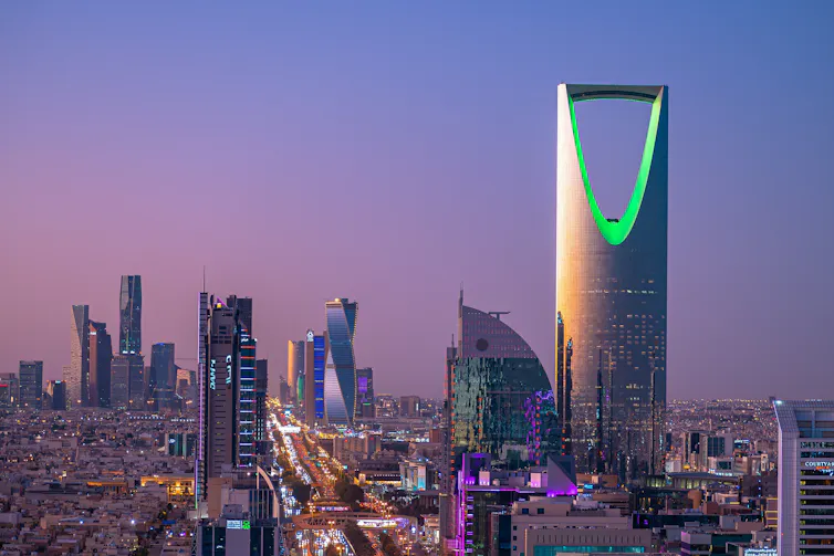 Riyadh city skyline.