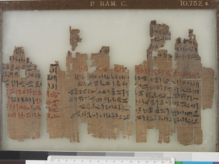 A letter from ancient Egypt.