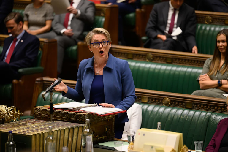 Yvette Cooper speaks in the House of Commons