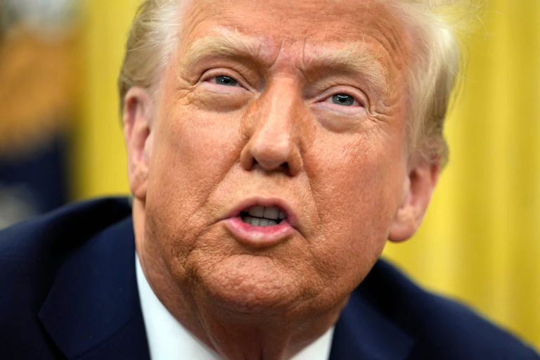 Portrait of Donald Trump.
