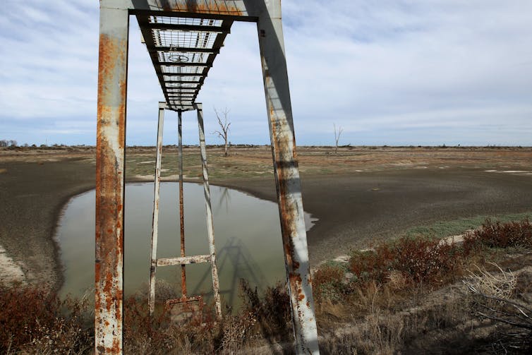 dried up rural scene