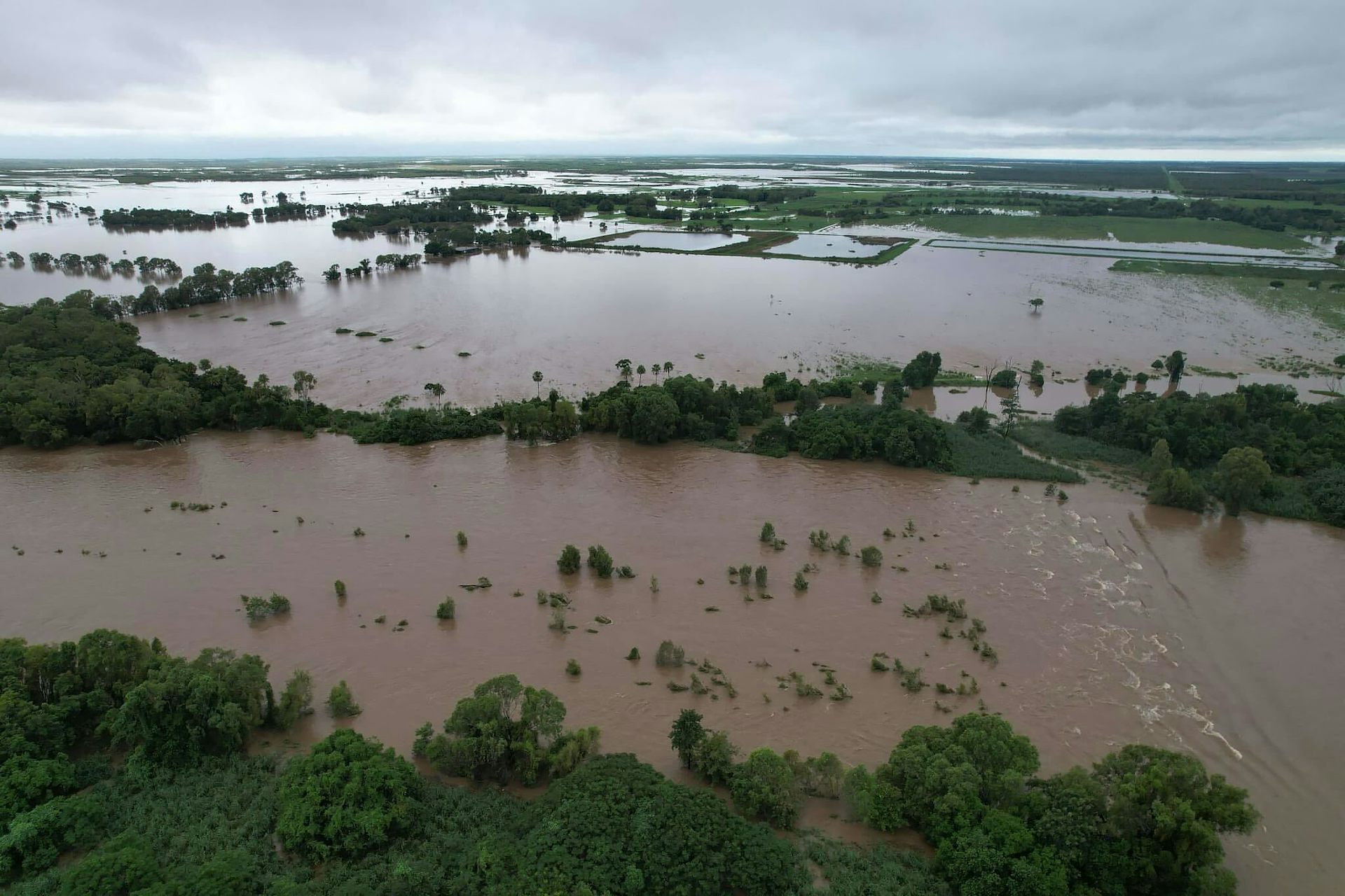 Flooding in north Queensland, February 2025.