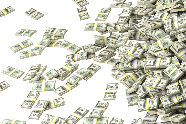 Une pluie de billets (des dollars précisément)
