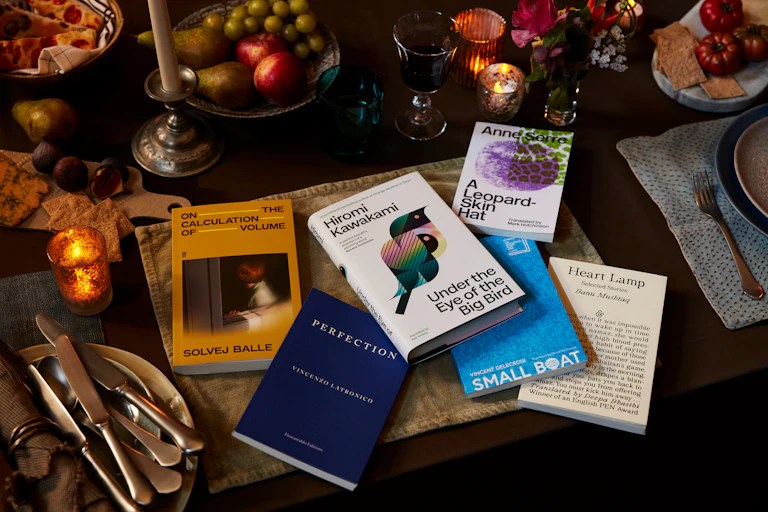 The shorlisted books scattered