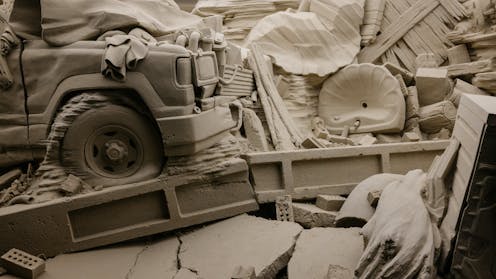 A sculpture made from 80 tonnes of sand, Mirrorscape is remarkable – but too much is left unsaid
