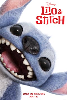 A poster for the new film Lilo and Stitch.