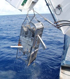 Trineo suprabentónico fuera del agua