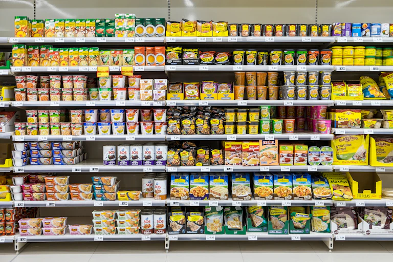 Un rayon de supermarché espagnol.