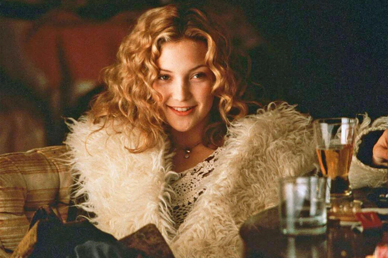 Kate Hudson wearing a fur jacket