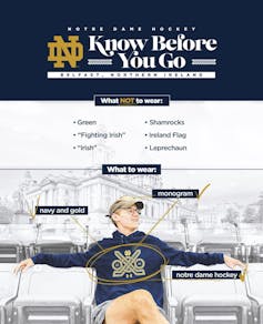 ¿Noche de hockey en Belfast? Cómo el deporte de Canadá podría unir las largas partes sectarias 2 Publicación en las redes sociales que le dice a la gente qué no hacer mientras está en Belfast.