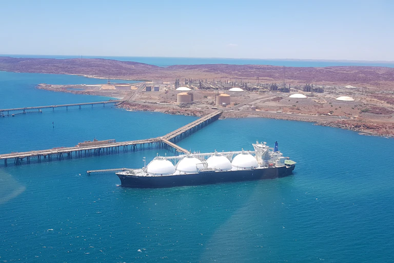 LNG tanker, western australia.