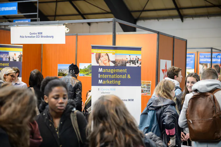 A Strasbourg, en 2016, un salon d’orientation où se présentent les écoles