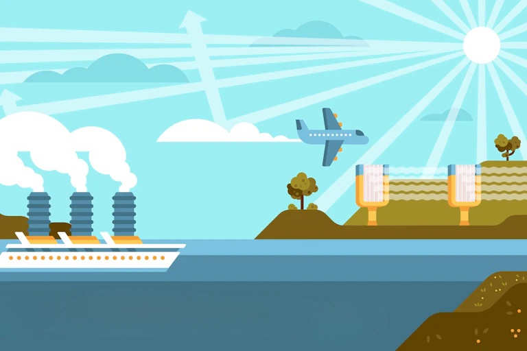 illustration of some forms of geoengineering