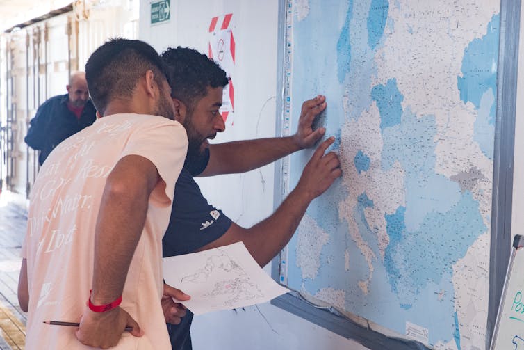 At the "Ocean Viking" send (1): phrases of refugees stored at sea 6 file 20250603 68 e71j6o.jpg?ixlib=rb 4.1