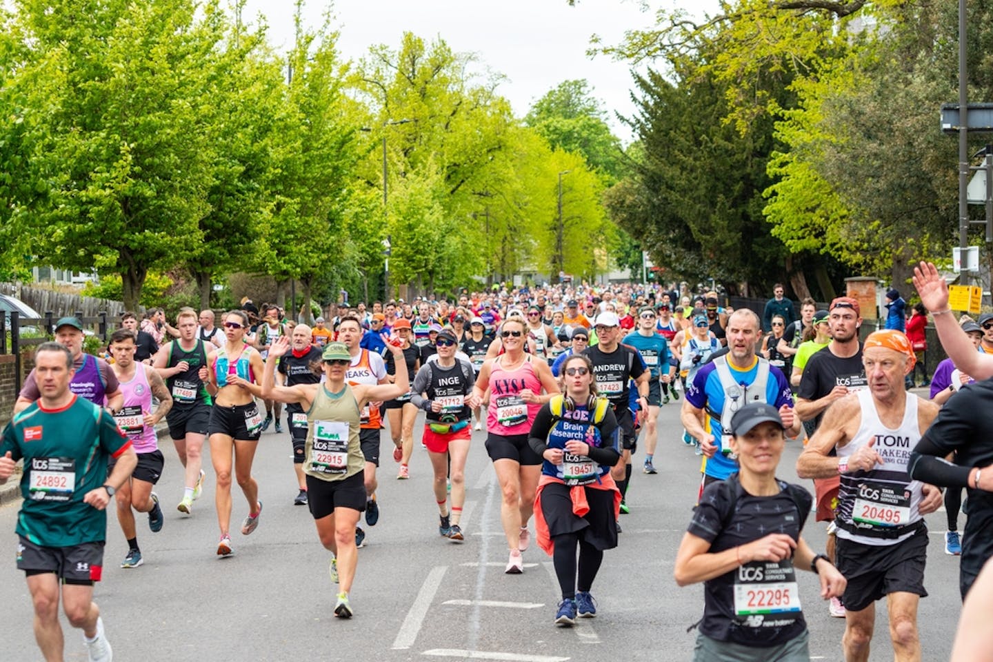 Marathon runners.