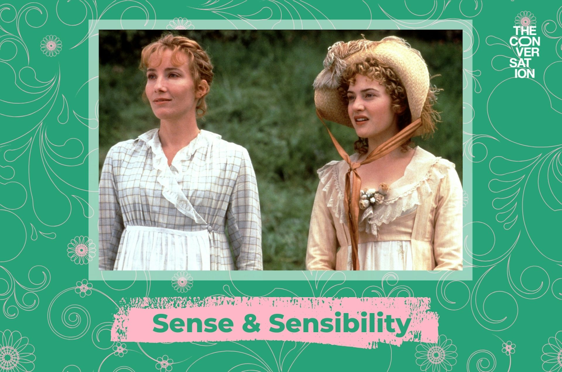 Emma Thompson and Kate Winslet in Georgian dress