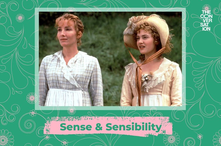 Emma Thompson and Kate Winslet in Georgian dress