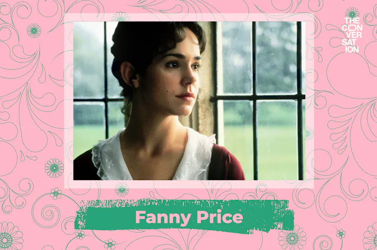 Frances O'Connor in Mansfield Park looking out of a window