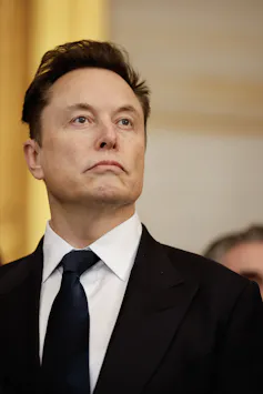 A portrait of billionaire Elon Musk