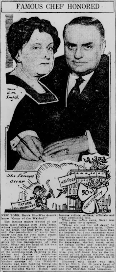 A newspaper clipping from 1923