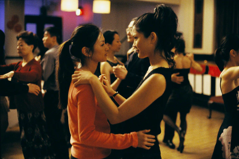 Two women dancing