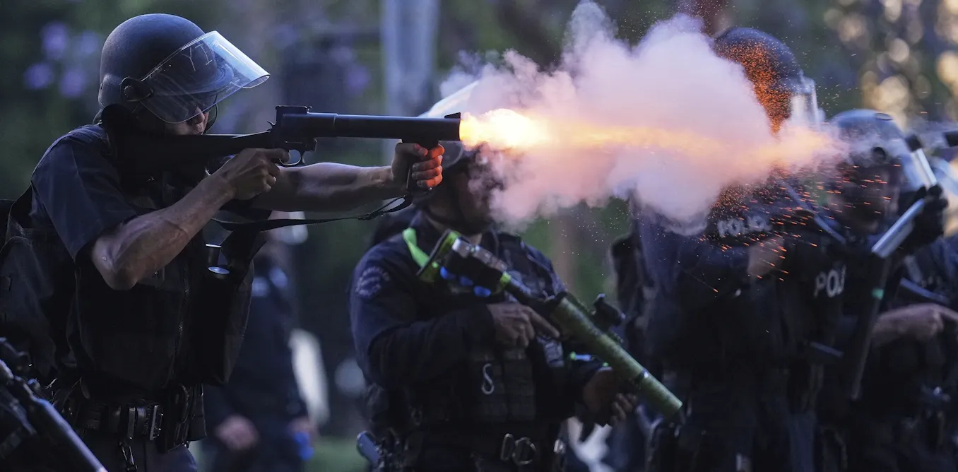 What are the ‘less lethal’ weapons being used in Los Angeles?
