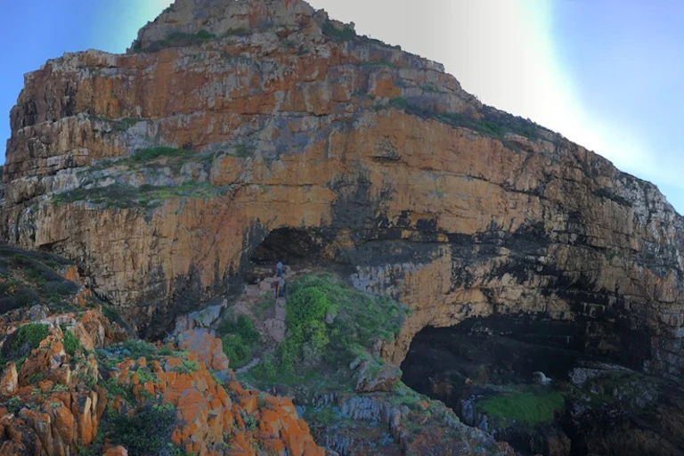 Cliff with cave
