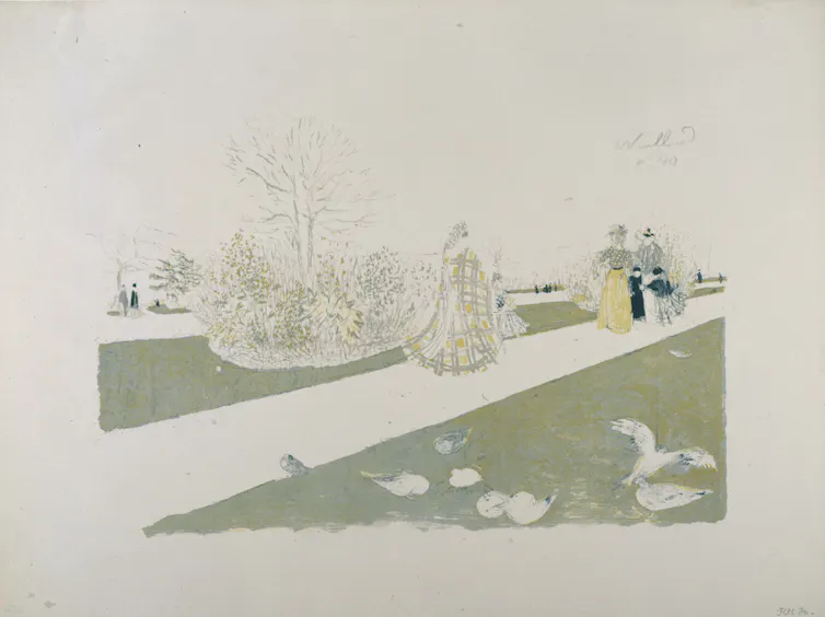 Édouard Vuillard, Le jardin des Tuileries, 1896, musée du Petit Palais