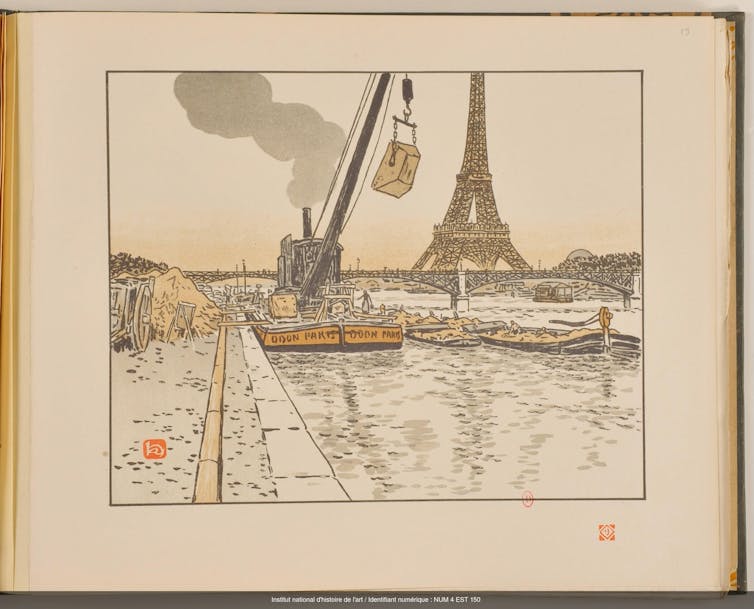 Hokusai painter used to be icon in France prior to he used to be identified in Japan 8 Henry Riviere, 36 views of Eiffel Tower, The Quai De Passi