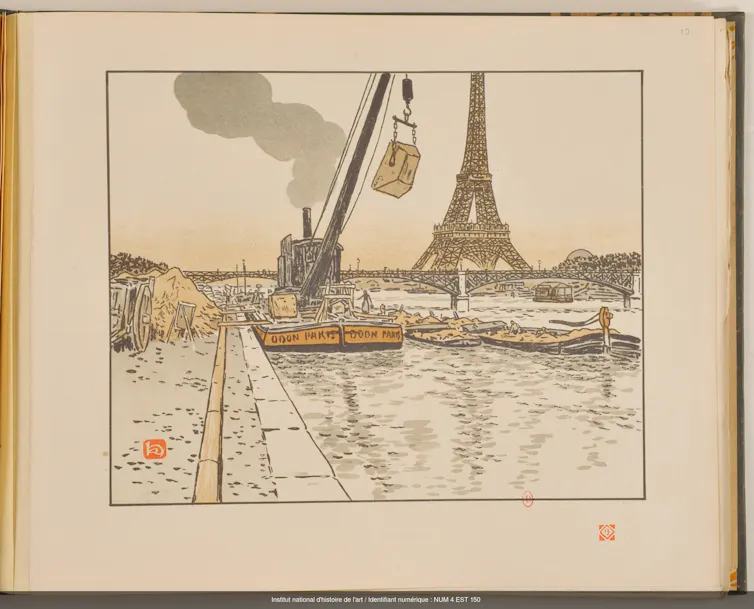 Henri Rivière, Les 36 Vues de la tour Eiffel, Du Quai de Passy