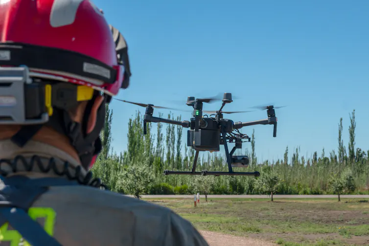 Firefighting with drones