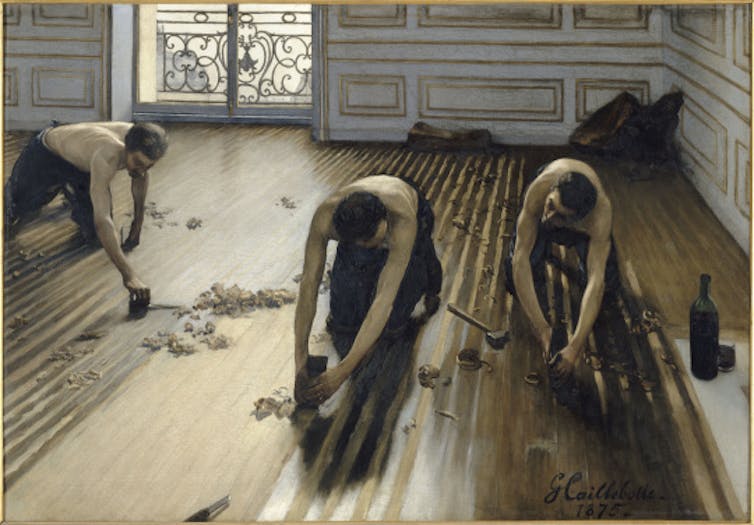 Gustave Caillebotte, « Les Raboteurs de parquet », 1875