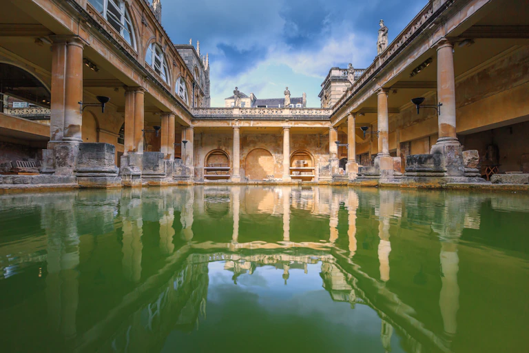The Roman baths at Bath in England