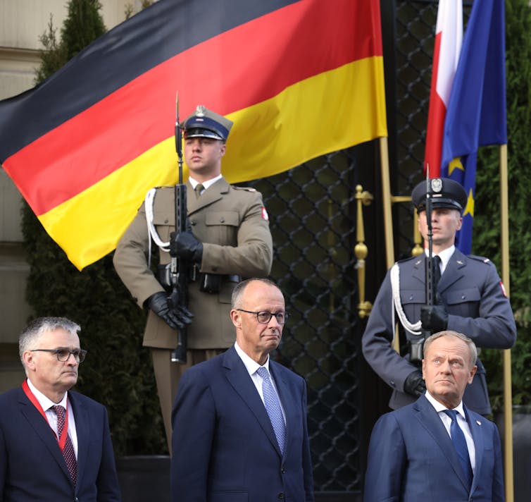 Friedrich Merz and Donald Tusk.