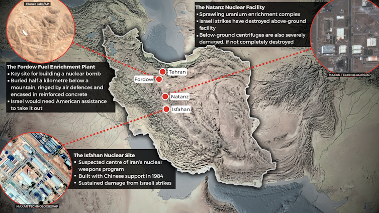 Maxxar Technologies/AP, Planet Labs/AP, zelvan/shutterstock, The Conversation