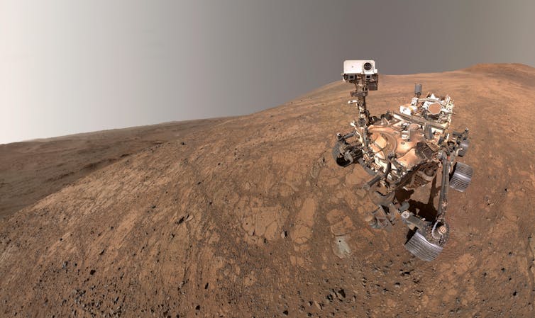 Selfie taken by NASA's curiosity rover.